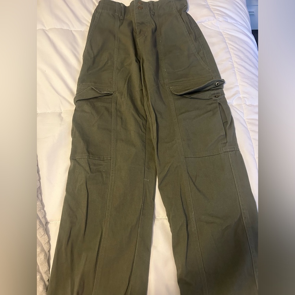 Charlotte Russe Green Cargo Pants